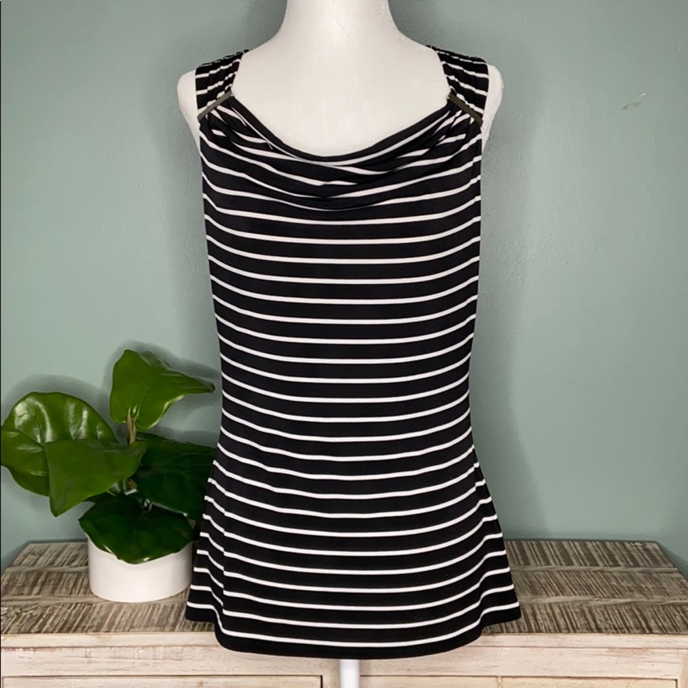 White House Black Market Striped Top S NWT
